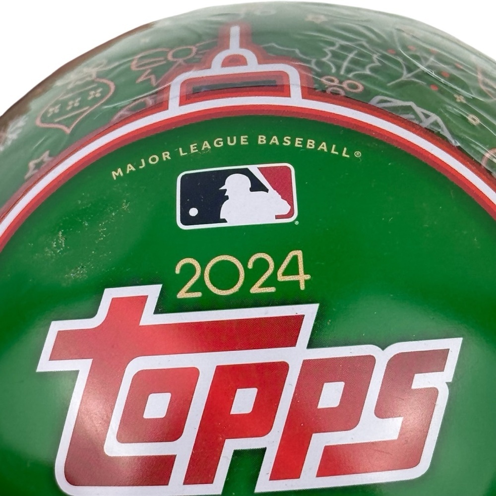 2024 Topps Holiday Tin Ornament MLB Baseball Collector Tin Set NEW & SEALED 5141 - Picture 8 of 10